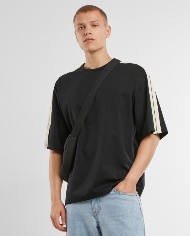 Urban Classic Tennis Core Oversized Tee Black TB7336