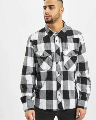 THJETYKTU BRANDIT CHECK SHIRT WHITE 4002.46 BLACK - Brandit
