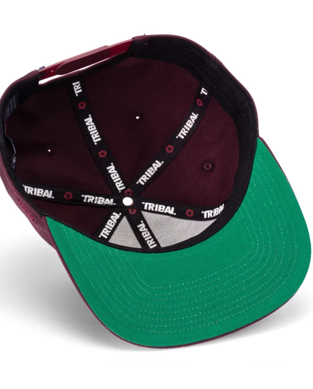 Tribal 3d T-star Snapback Cap Morroco Maroon TR9519-073 - Tribal
