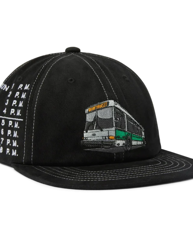 HUF Transport Connection Snapback Hat Black HT00886_BLACK