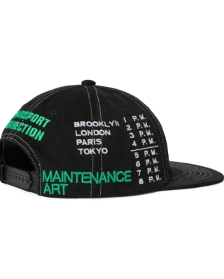 HUF Transport Connection Snapback Hat Black HT00886_BLACK - HUF