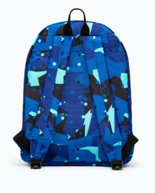 HYPE BLUE & TEAL GEO CAMO BACKPACK 44cms x 31cms x 17cms TWLG-761 - HYPE
