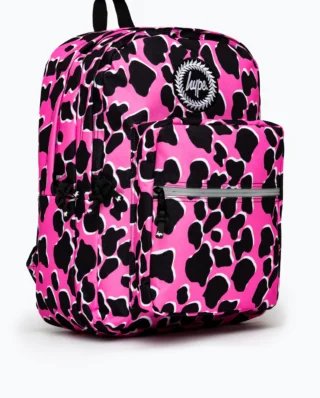 HYPE PINK & BLACK OUTLINE ANIMAL UTILITY BACKPACK 44cms x 31cms x 17cms TWLG-861 - HYPE