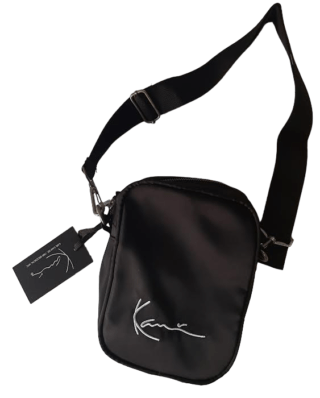 KARL KANI SIGNATURE SMALL MESSENGER BAG BLACK KA231-010-3 - KARL KANI
