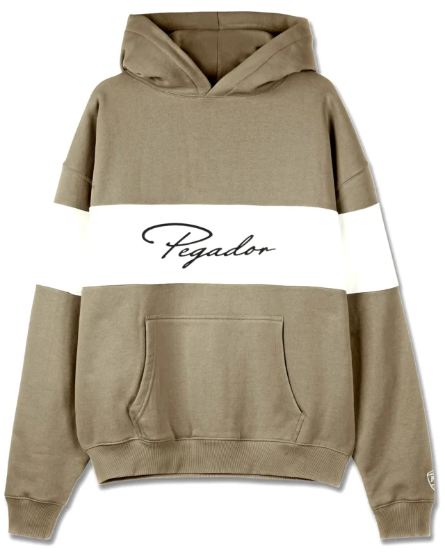 PEGADOR VOLOS OVERSIZED HOODIE WASHED FLINT GREY PGDR-6563-635