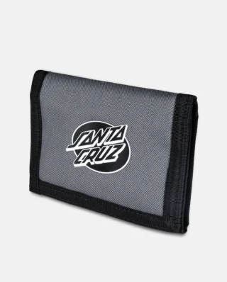 SANTA CRUZ MONO LINED OVAL DOT WALLET GREY O/S 8 x 12 x 4 cm SCA-MNY-0143