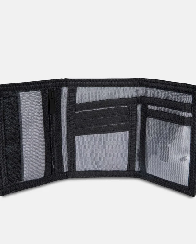 SANTA CRUZ MONO LINED OVAL DOT WALLET GREY O/S 8 x 12 x 4 cm SCA-MNY-0143 - SANTA CRUZ