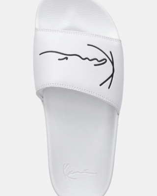 KARL KANI POOL SLIDE WHITE/BLACK KKSLDSM000001 - KARL KANI