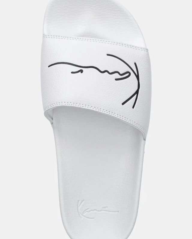 KARL KANI POOL SLIDE WHITE/BLACK KKSLDSM000001 - KARL KANI