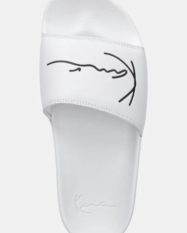 KARL KANI POOL SLIDE WHITE/BLACK KKSLDSM000001 - KARL KANI