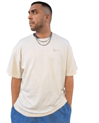 KARL KANI SIGNATURE WASHED OVERSIZED T-SHIRT WHITE KM261-016-2
