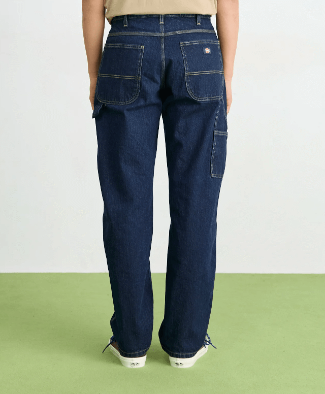 WYJTJ Dickies Denim Relaxed Utility Jeans Rinsed Indigo Blue DK001993F131 - DICKIES
