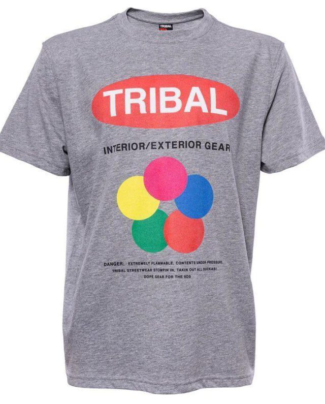 TRIBAL TRILON T-SHIRT HEATHER GREY TR3047-009 - Tribal