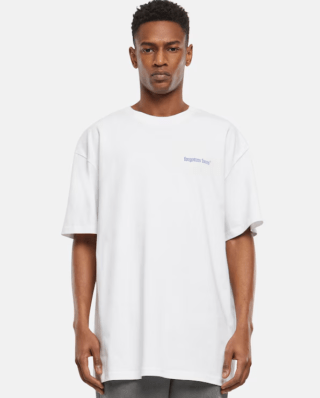 FORGOTTEN FACES TAGGED BLUE MARBLE OVERSIZE TEE WHITE FOF0136-00220