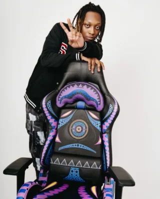 SPRAYGROUND A.I. 12 BROOKLYN & BEYOND SANDFLOWER COLLAB GAMING CHAIR Z576 - SPRAYGROUND