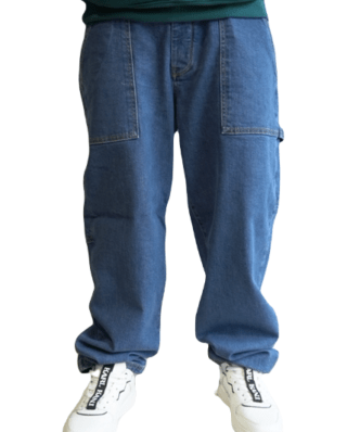 Homeboy X-tra Work Denim Pants Washed Blue HMB01PA0700-324 - HOMEBOY