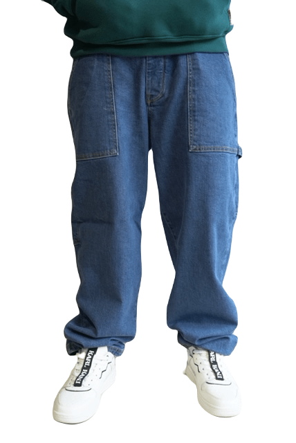 Homeboy X-tra Work Denim Pants Washed Blue HMB01PA0700-324 - HOMEBOY