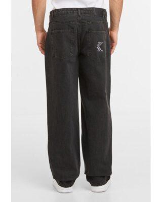 KARL KANI OG K WASHED STRAIGHT LEG JEANS BLACK KM253-020-1 - KARL KANI