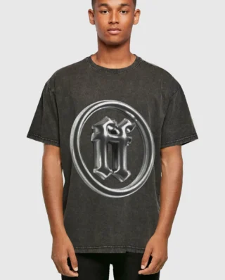 Forgotten Faces RADIANT LOGO OVERSIZE ACID TEE BLACK FOF0123-00007