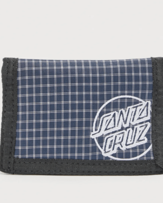 SANTA CRUZ OPUS DOT WALLET NAVY CHECK SCA-MNY-157 12 x 9 cm