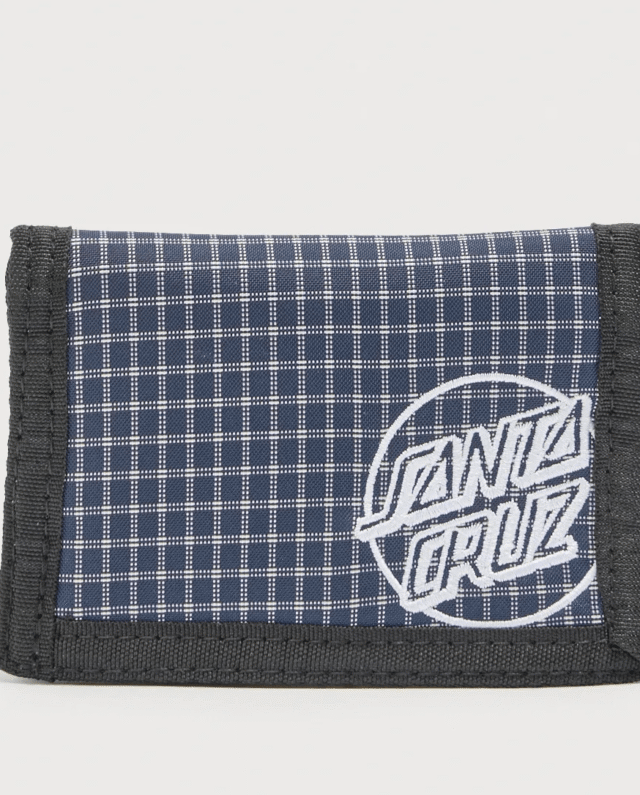 SANTA CRUZ OPUS DOT WALLET NAVY CHECK SCA-MNY-157 12 x 9 cm