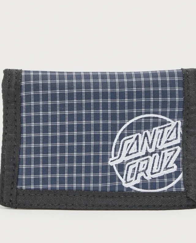 SANTA CRUZ OPUS DOT WALLET NAVY CHECK SCA-MNY-157 12 x 9 cm