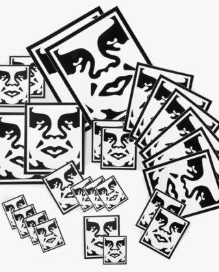 OBEY STICKER PACK 2-ICON FACE 100270001-AST - Obey