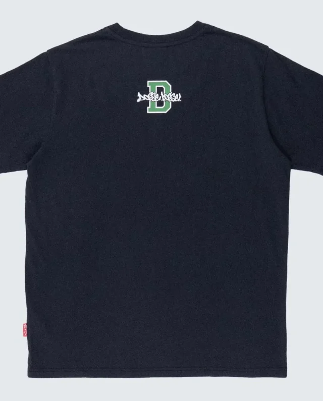 DOSSE POSSE VARSITY SHORT SLEEVE T-SHIRT BLACK DPS2-005 - Dosse Posse