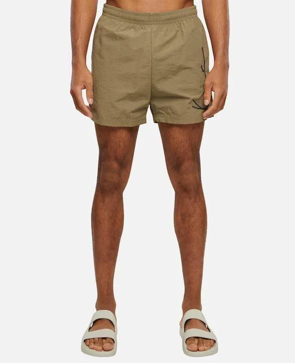 Karl Kani Signature Boardshorts Olive Green Km-sw011-104-12 - KARL KANI
