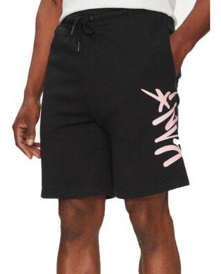 KARL KANI KANI TAG SWEATSHORTS BLACK/ROSE KM251-008-2