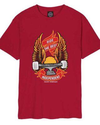 Independent Ride Free T-Shirt Cardinal Red