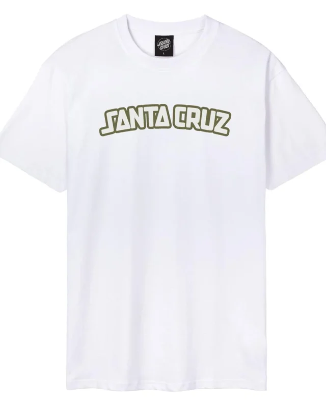 SANTA CRUZ ARCH STRIP T-SHIRT WHITE SCA-TEE-10096 - SANTA CRUZ