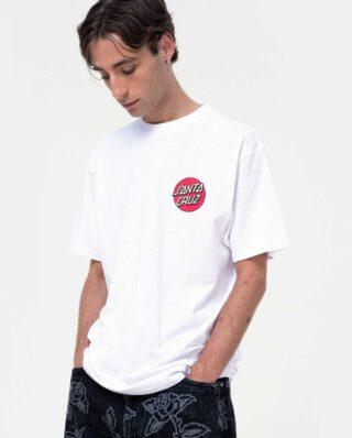 Santa Cruz Screaming Rose Flash T-Shirt White SCA-TEE-12526