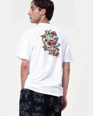 Santa Cruz Screaming Rose Flash T-Shirt White SCA-TEE-12526 - SANTA CRUZ