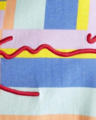 KARL KANI SIGNATURE BLOCK TEE KKMQ22115MNT MULTICOLOR - KARL KANI