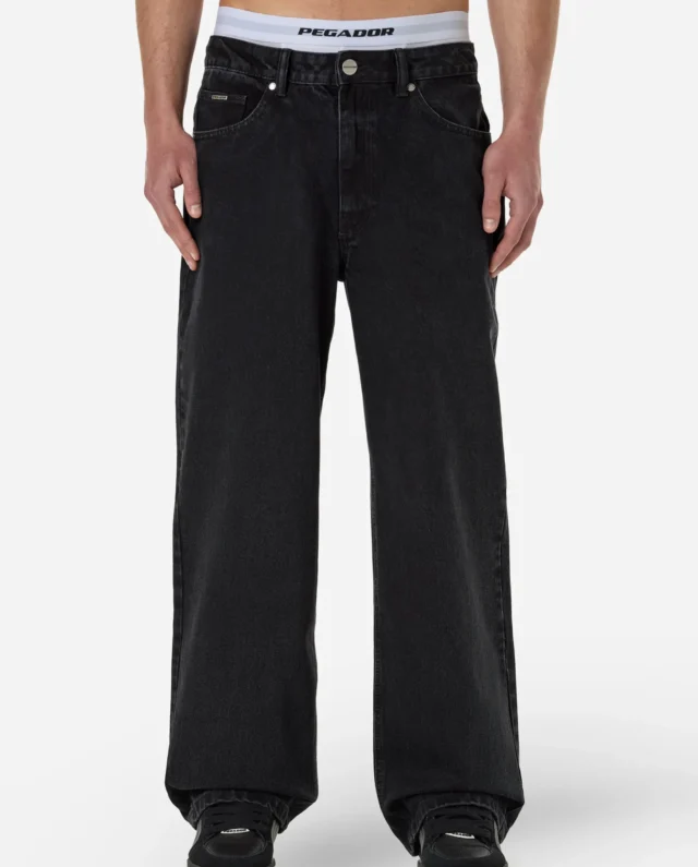 PEGADOR BECE LOOSE JEANS WASHED BLACK 5001-002-M-GR - PEGADOR