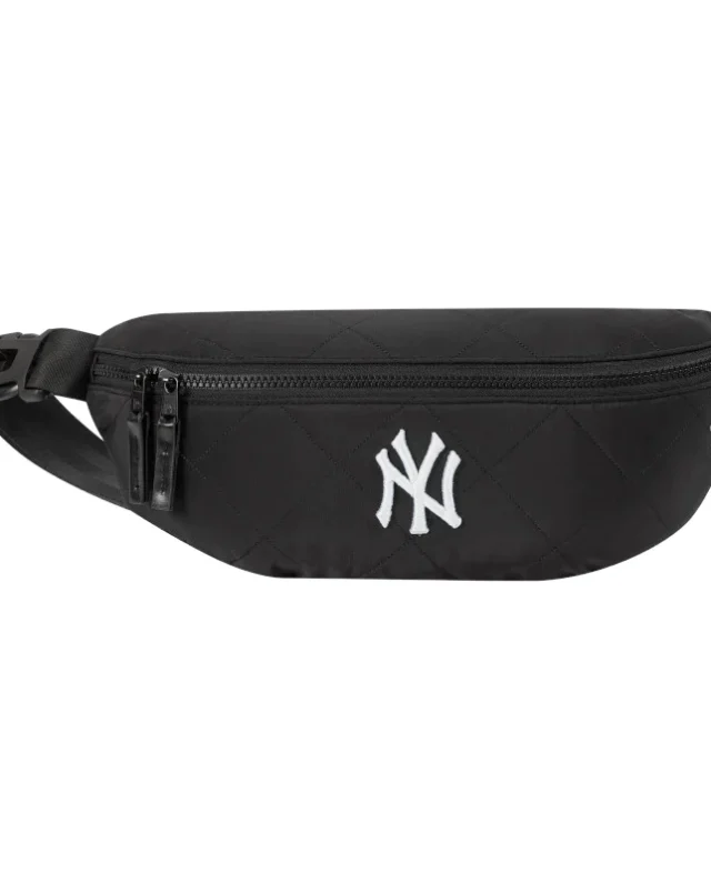 New Era New York Yankees MLB Quilted Black Waist Bag 60758523 H14cm x W7cm x D23cm - NEW ERA