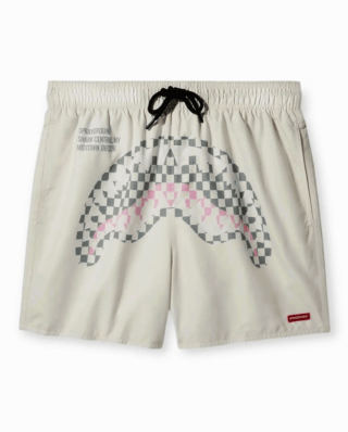 SPRAYGROUND CREAM CHECK SWIM SHORT SWM2020