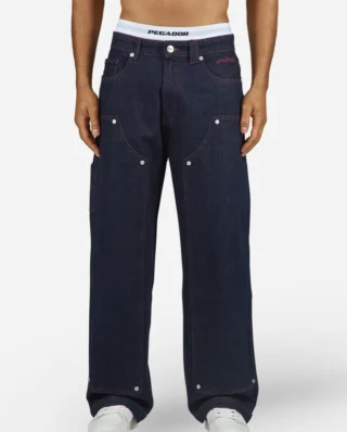 PEGADOR APEX LOOSE JEANS DARK RAW BLUE PGDR-6284-607 - PEGADOR