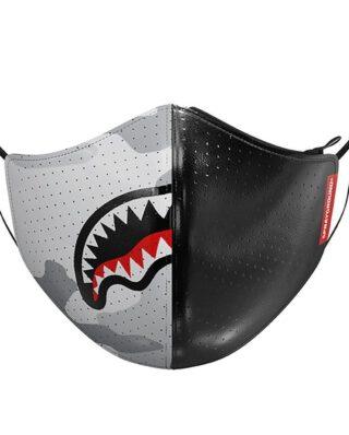 SPRAYGROUND DAMAGE CONTROL STASH POCKET VEGAN LEATHER FACE MASK - SPRAYGROUND