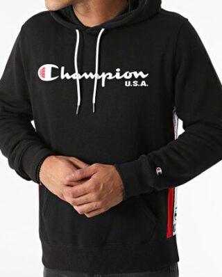 CHAMPION LEGACY HOODIE BASIC 216893 KK001 NBK/WHT/HTR BLACK