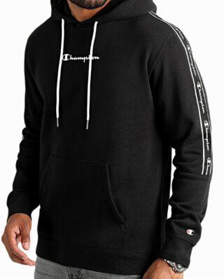 CHAMPION LEGACY HOODED SWEATSHIRT 217829 CHA KK001 BLACK - Champion