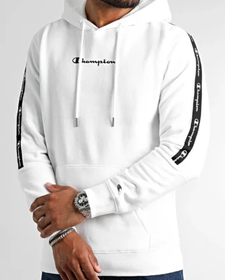 CHAMPION LEGACY HOODED SWEATSHIRT 217829 WW001 WHT