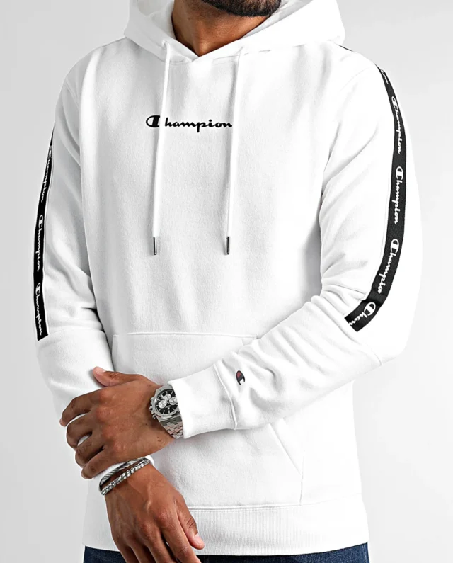 CHAMPION LEGACY HOODED SWEATSHIRT 217829 WW001 WHT