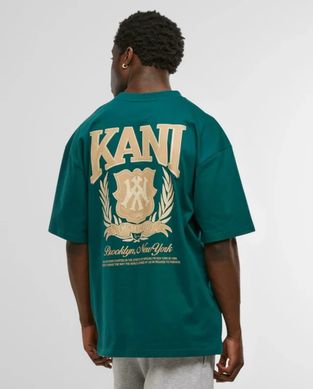 KARL KANI SCRIPT EMBLEM T-SHIRT GREEN KM254-002-1 - KARL KANI