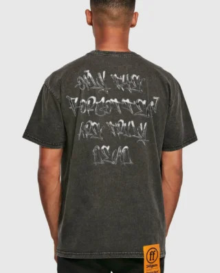 Forgotten Faces RADIANT LOGO OVERSIZE ACID TEE BLACK FOF0123-00007 - FORGOTTEN FACES