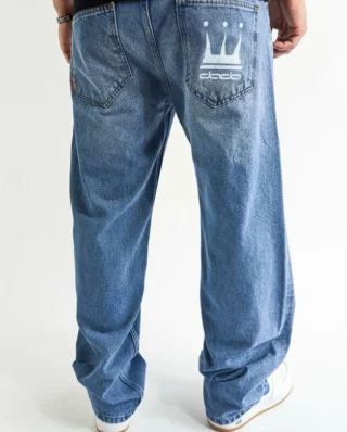 DADA SUPREME MINIMALIST LOOSE FIT JEANS BLUE DDEN004BLU - DADA SUPREME