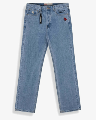 GRIMEY THE PLANET REGULAR DENIM PANTS WASHED BLUE GJLP296-WBLU - GRIMEY