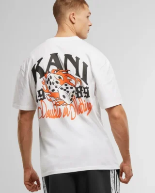 KARL KANI DICE PRINT T-SHIRT WHITE KM253-026-1 - KARL KANI