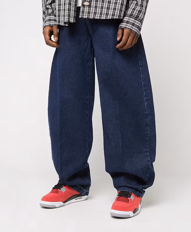 DICKIES 877 BARREL LEG WORK JEANS DARK INDIGO DK0A8BV70DD1 - DICKIES